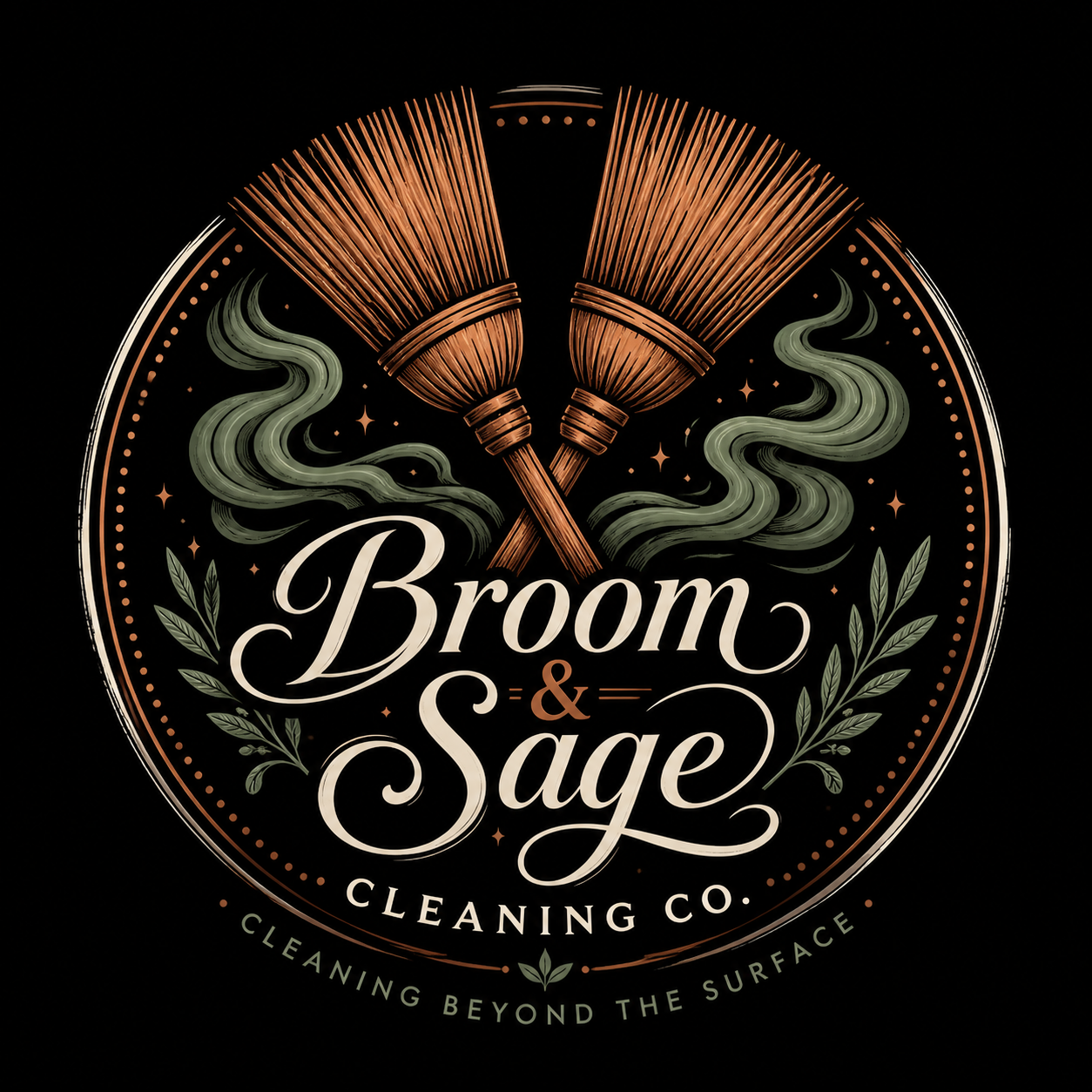 Broom and Sage Cleaning Company logo